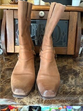 Zodiac Tan Leather Ankle Boots